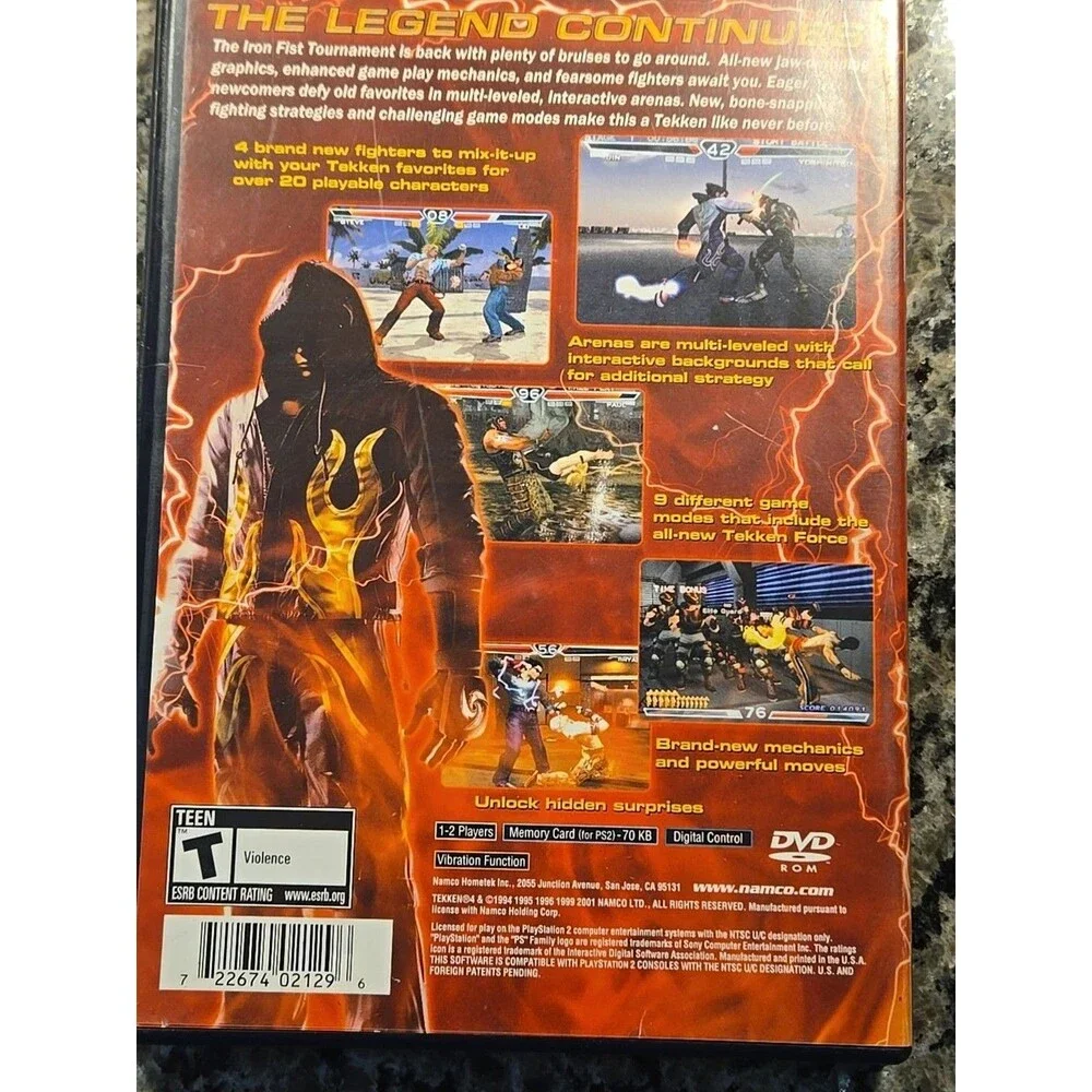 Tekken 4 PS2 PlayStation 2 Greatest Hits Complete CIB With Manual